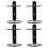12Pcs Black Metal Wall Mounted Rack Single Holder for Home 11