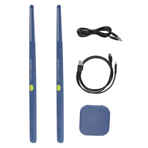 Air Drum Set Blu Compatto, Bastoncini da 260mAh, 900mAh 1