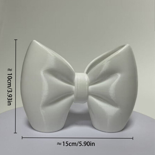 Elegant Pink Bowknot Toothbrush Holder for Modern-White 2