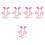 5Sets Rosa Schwein Kostüm Set Mit Haarband Und 6