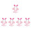 5Sets Rosa Schwein Kostüm Set Mit Haarband Und 7