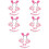 5Sets Rosa Schwein Kostüm Set Mit Haarband Und 9