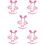 5Sets Rosa Schwein Kostüm Set Mit Haarband Und 10