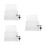 3Pcs Acrylic Lockable Donation and Tip Jar with Slot for Voting 3