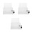 3Pcs Acrylic Lockable Donation and Tip Jar with Slot for Voting 4