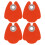8Pcs Orange Acrylic Nail Lamp Shield Blue Light Blocking Desk Cover 2