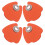 8Pcs Orange Acrylic Nail Lamp Shield Blue Light Blocking Desk Cover 3