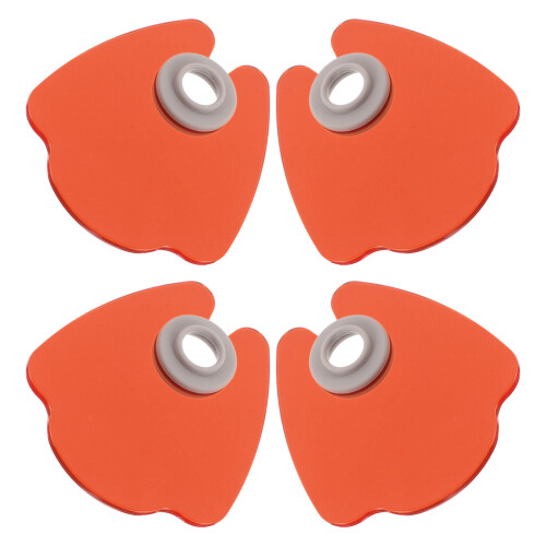 8Pcs Orange Acrylic Nail Lamp Shield Blue Light Blocking Desk Cover 2