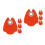 8Pcs Orange Acrylic Nail Lamp Shield Blue Light Blocking Desk Cover 4