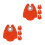 8Pcs Orange Acrylic Nail Lamp Shield Blue Light Blocking Desk Cover 5