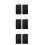 6Pcs Durable Felt Karate Belt Organizer Black Martial Arts Display 6