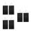 6Pcs Durable Felt Karate Belt Organizer Black Martial Arts Display 10