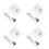 4Pcs Transparent Acrylic Donation & Suggestion Box Lock 4