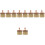 10Pcs Guitar String Cleaner Tool Wooden Handle Khaki Nylon Brush 6