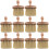 10Pcs Guitar String Cleaner Tool Wooden Handle Khaki Nylon Brush 8