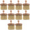 10Pcs Guitar String Cleaner Tool Wooden Handle Khaki Nylon Brush 9