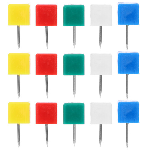 200Pcs Small Head Plastic Push Pins for Map Marking and Office Use 1