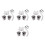 4Ensembles Masques Blancs Chat Pelucheux Et Griffes Cosplay 6