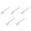 5Pcs Manual Plastic Egg Whisks White Kitchen Tools for Whisking 4
