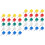 200Pcs Small Head Plastic Push Pins for Map Marking and Office Use 6