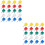 200Pcs Small Head Plastic Push Pins for Map Marking and Office Use 8