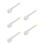 5Pcs Manual Plastic Egg Whisks White Kitchen Tools for Whisking 7