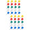200Pcs Small Head Plastic Push Pins for Map Marking and Office Use 9
