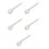 5Pcs Manual Plastic Egg Whisks White Kitchen Tools for Whisking 8