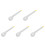 5Pcs Manual Plastic Egg Whisks White Kitchen Tools for Whisking 9