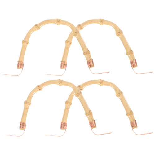 12Pcs Bamboo & Iron Teapot Handles Ergonomic Kitchen Replacement Grip 2