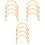 12Pcs Bamboo & Iron Teapot Handles Ergonomic Kitchen Replacement Grip 5