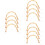12Pcs Bamboo & Iron Teapot Handles Ergonomic Kitchen Replacement Grip 8