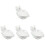 4Pcs Ceramic Fruit Bowls Sturdy Kitchen Tableware for Home Use 4