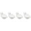 4Pcs Ceramic Fruit Bowls Sturdy Kitchen Tableware for Home Use 6
