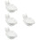 4Pcs Ceramic Fruit Bowls Sturdy Kitchen Tableware for Home Use 9