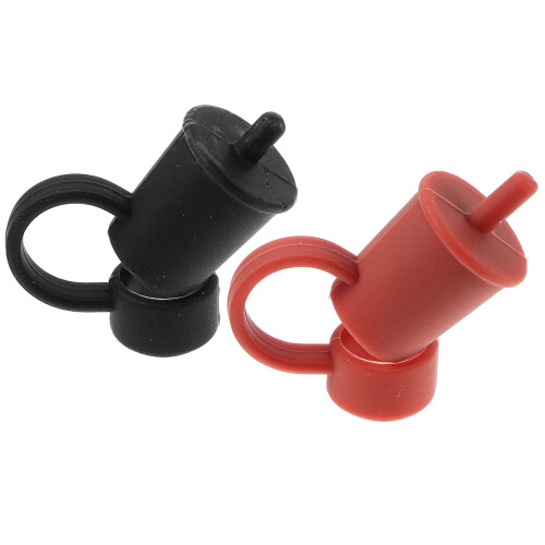 6Pcs Reusable Silicone Straw Covers Colorful Straw Tip Protectors 2