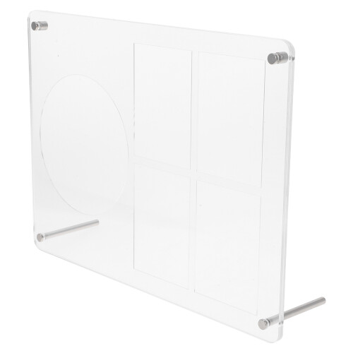 3Pcs Compact Transparent Cd Holder Rack for Office Storage 1