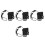 4Pcs High Performance Black LED Spotlights for Stage Concerts Bars 8