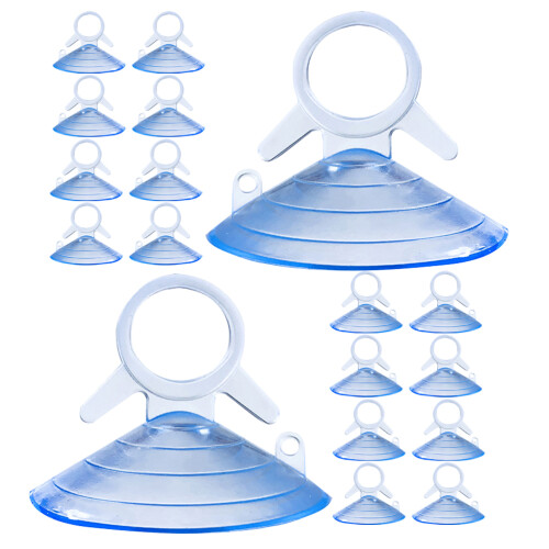 400Pcs Clear Small Rubber Suction Cups for Car Windshield Sun Visor 1