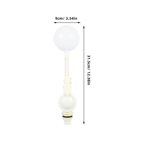 Automatic ABS Float Valve for Water Tanks Hydroponics Beige 1