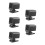 5Pcs Portable Car Plug Heater ABS Compact Foldable High Power Defogger 8