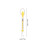 4Pcs Yellow Plastic Spring Scales Accurate Force Gauge for Science Lab 2