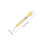 4Pcs Yellow Plastic Spring Scales Accurate Force Gauge for Science Lab 3