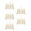 5Pcs Golden Toast Bread Rack Kitchen Rack Durable Stainless Steel 7