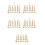 5Pcs Golden Toast Bread Rack Kitchen Rack Durable Stainless Steel 8