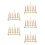 5Pcs Golden Toast Bread Rack Kitchen Rack Durable Stainless Steel 9