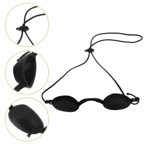 2Pièces Goggle De Protection Ipl Noir Flexible Sécurisé Uv 1