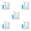 5Pcs Aluminum Foil Camping Mat Foldable Waterproof Silver Pe Tent Pad 4