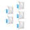 5Pcs Aluminum Foil Camping Mat Foldable Waterproof Silver Pe Tent Pad 6