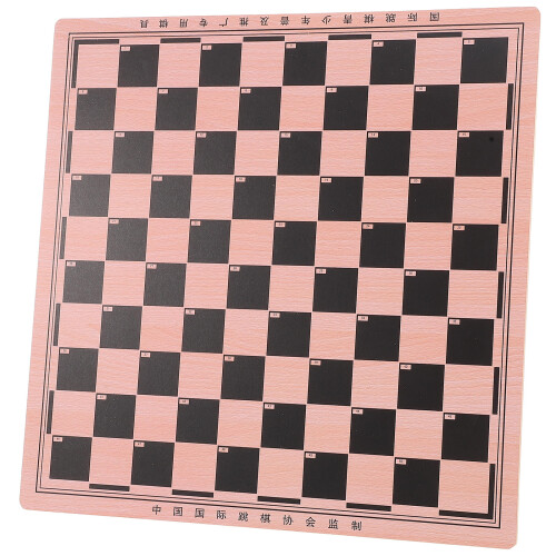 2Pièces Plateau D'échecs Bois Portable Accessoire Design 2